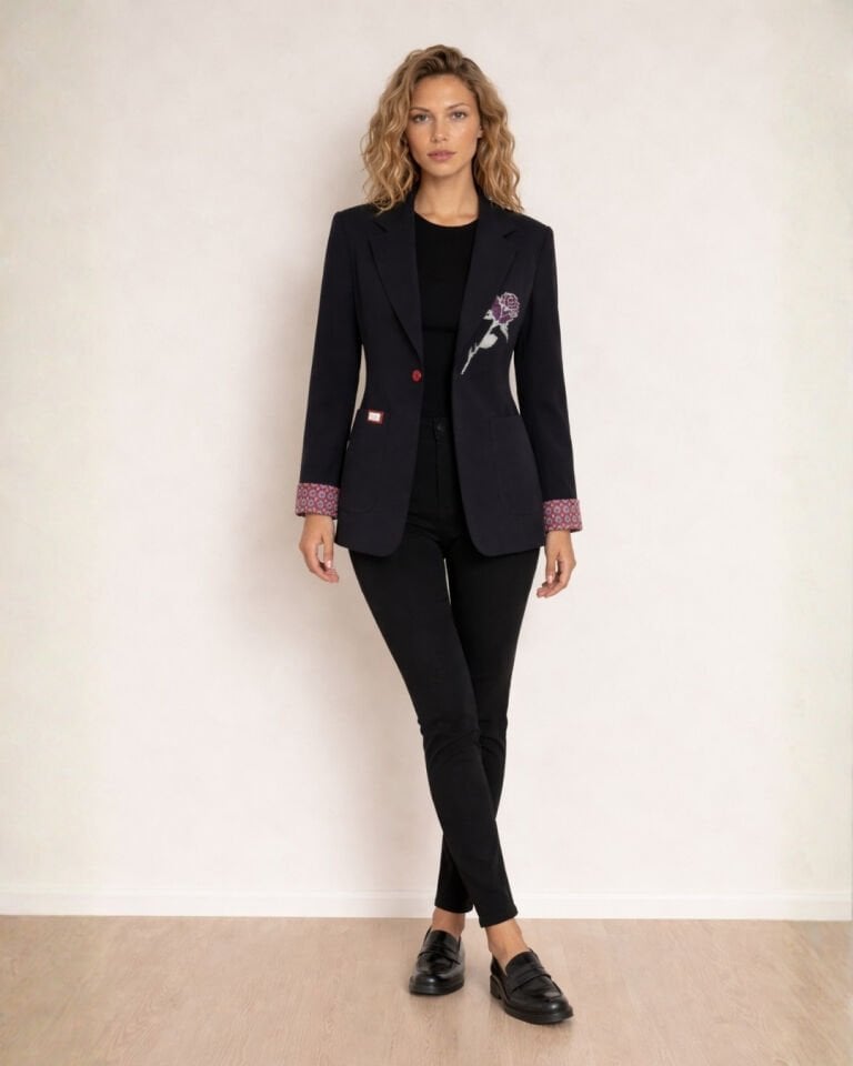 Lusia Kışlık Blazer Ceket - SİYAH