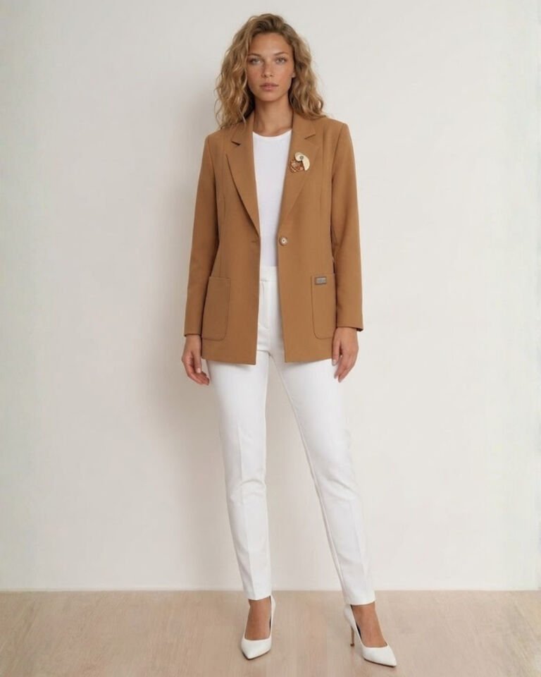 Carina Kışlık Blazer Ceket - CAMEL
