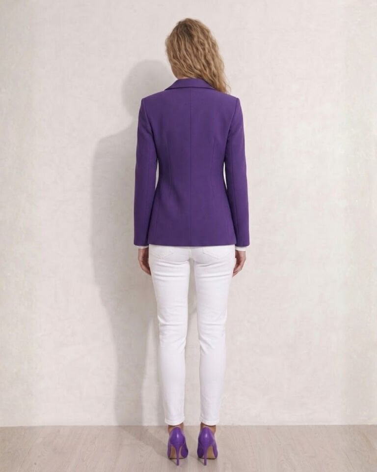 Lucia Uzun Kollu Blazer Ceket - MOR