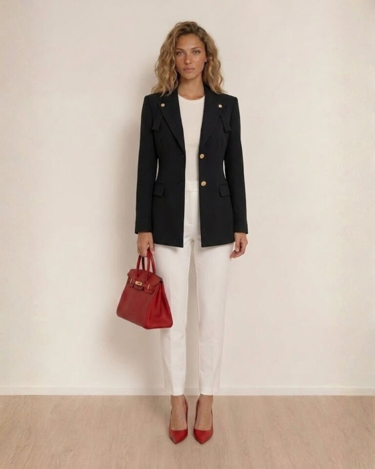 Lucia Uzun Kollu Blazer Ceket - SİYAH