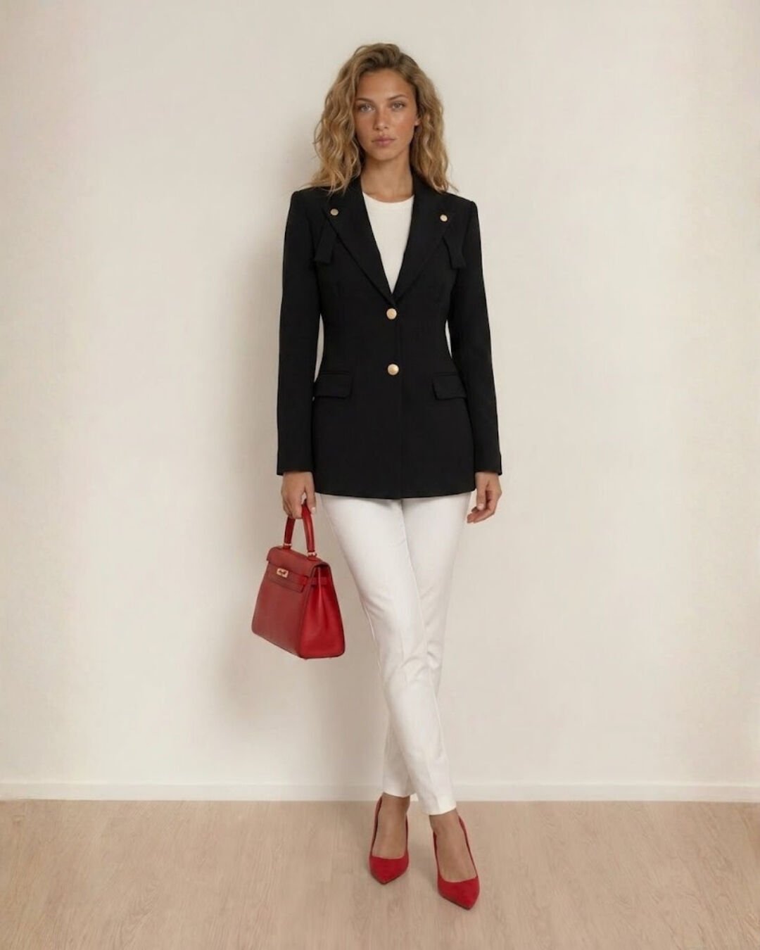 Lucia Uzun Kollu Blazer Ceket - SİYAH