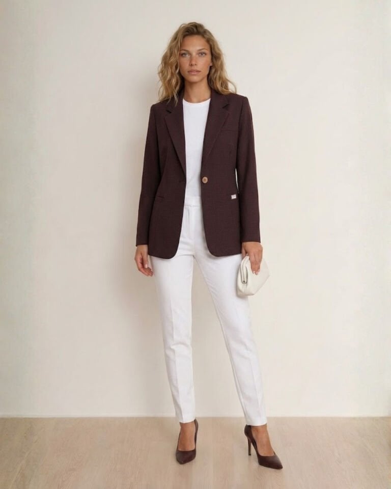 Bloom Uzun Kollu Blazer Ceket - MÜRDÜM