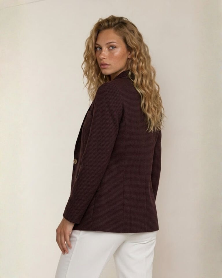 Bloom Uzun Kollu Blazer Ceket - MÜRDÜM