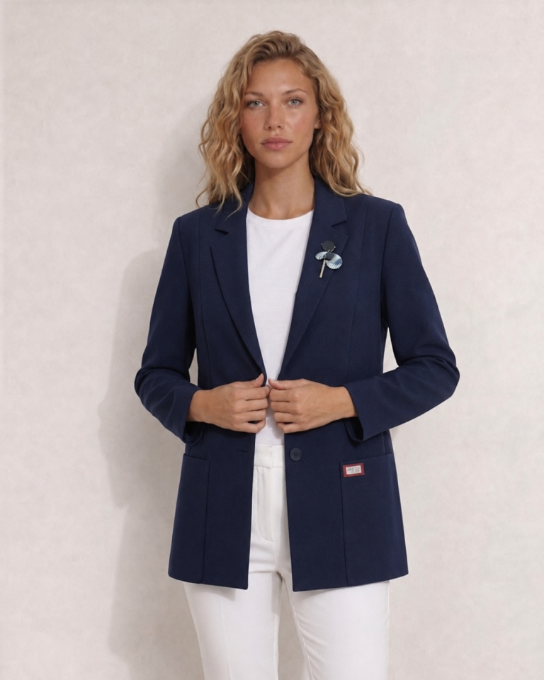 Carina Blazer Ceket - LACİVERT