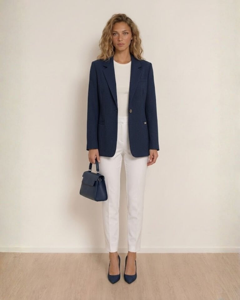 Bloom Uzun Kollu Blazer Ceket - LACİVERT