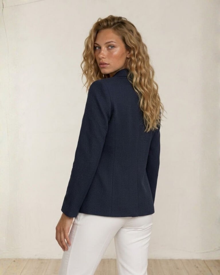 Bloom Uzun Kollu Blazer Ceket - LACİVERT