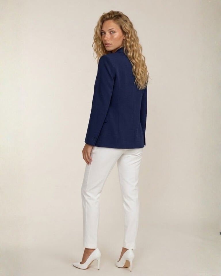 Carina Kışlık Blazer Ceket - LACİVERT