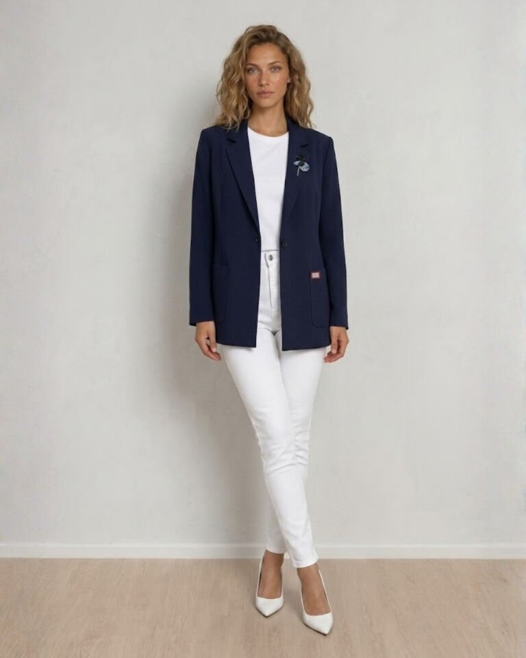 Carina Kışlık Blazer Ceket - LACİVERT