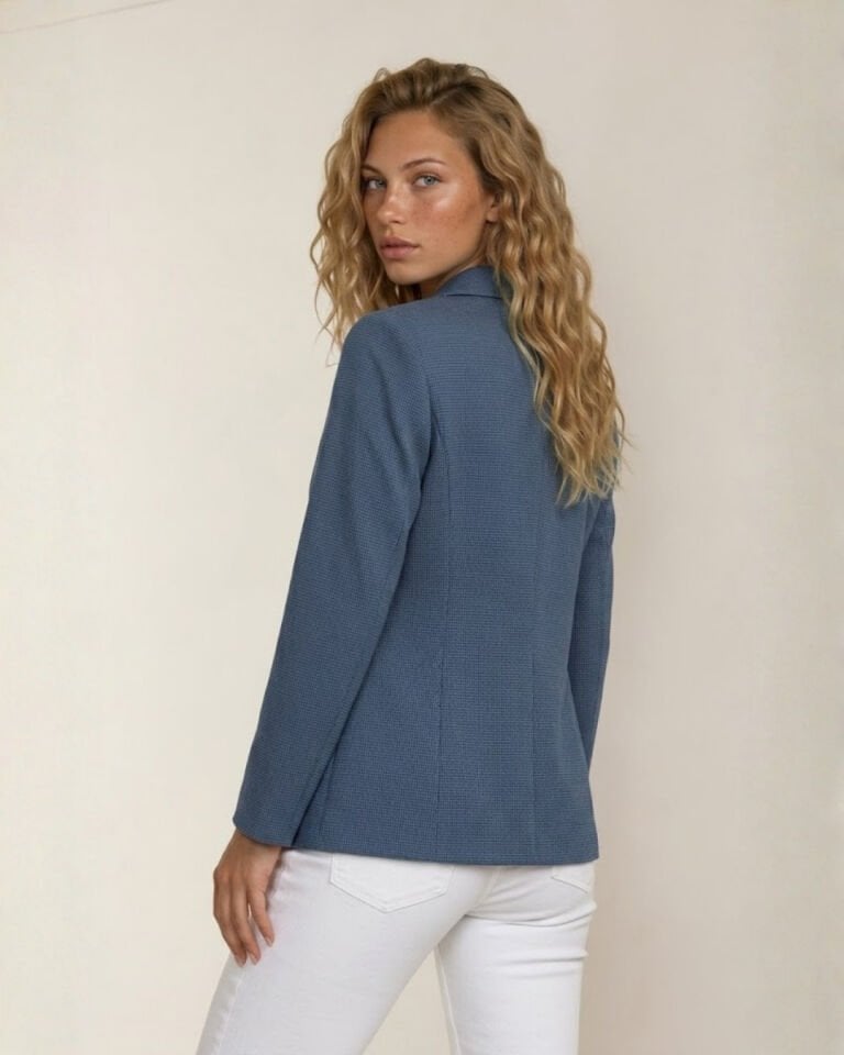 Bloom Uzun Kollu Blazer Ceket - MAVİ