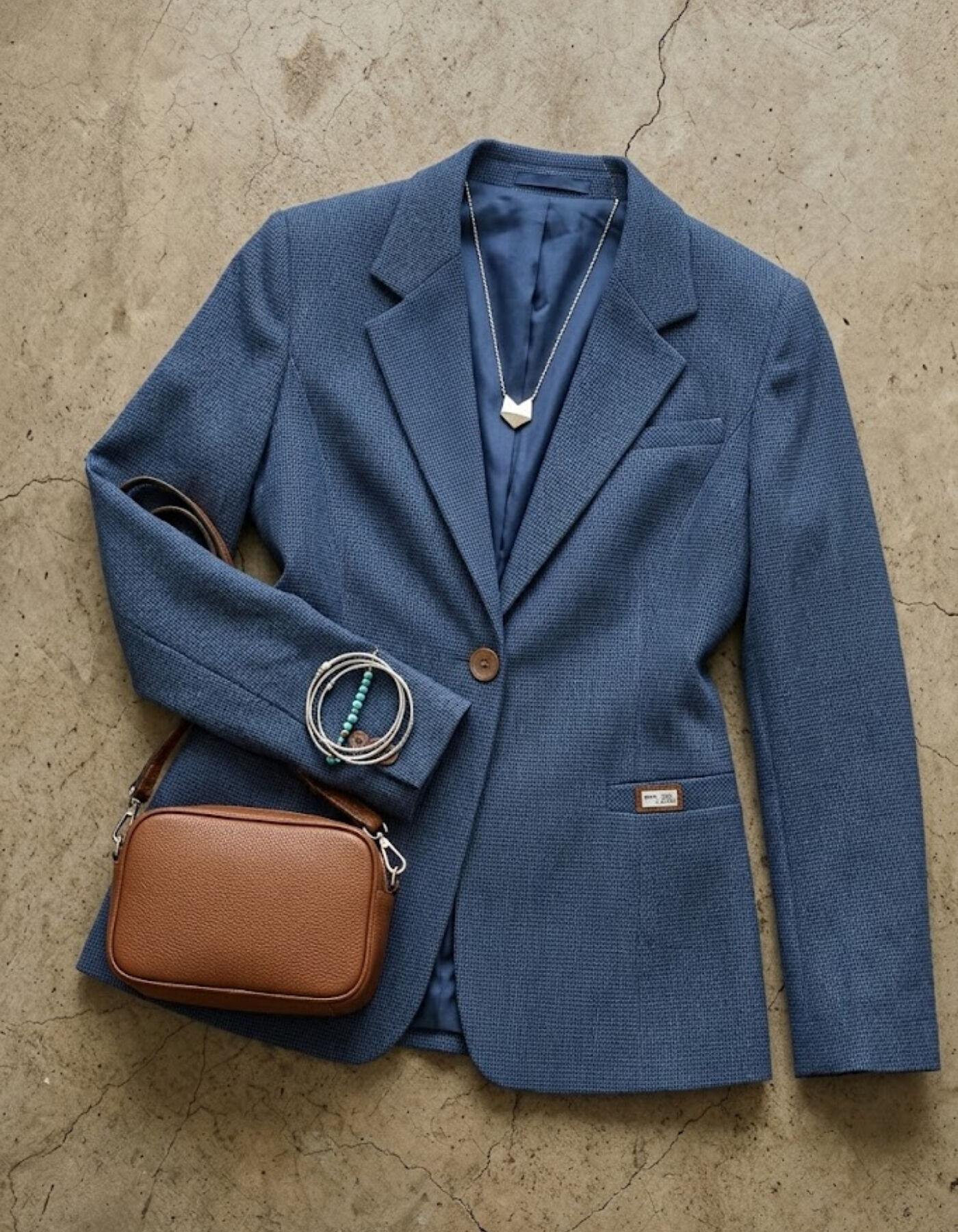 Bloom Uzun Kollu Blazer Ceket - MAVİ