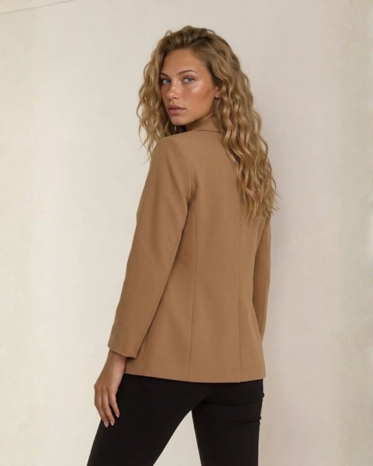 Elisa Kışlık Blazer Ceket - CAMEL