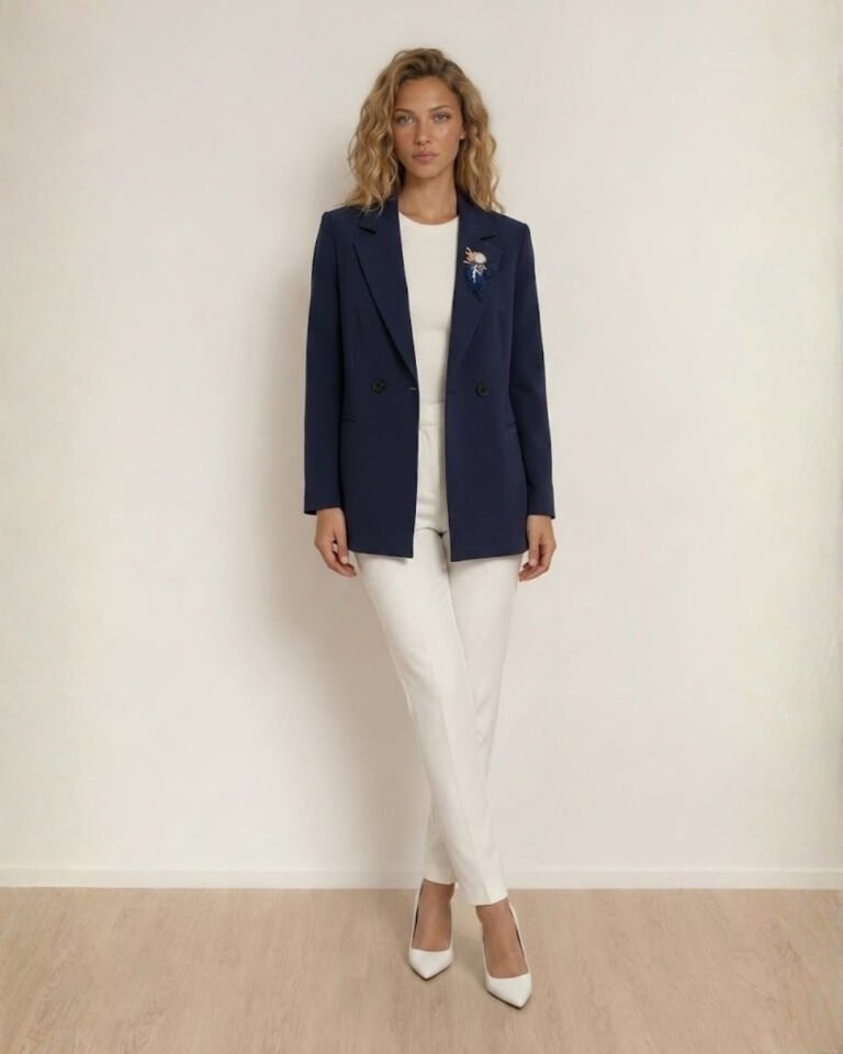 Elisa Kışlık Blazer Ceket - LACİVERT