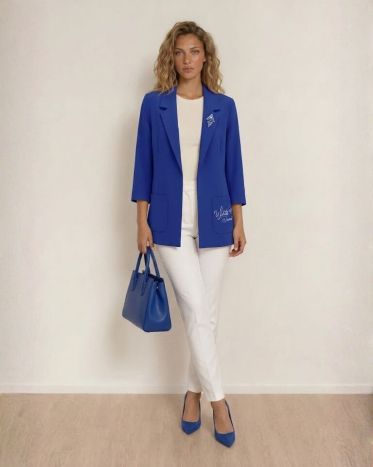 Terra Blazer Ceket - SAKS MAVİ