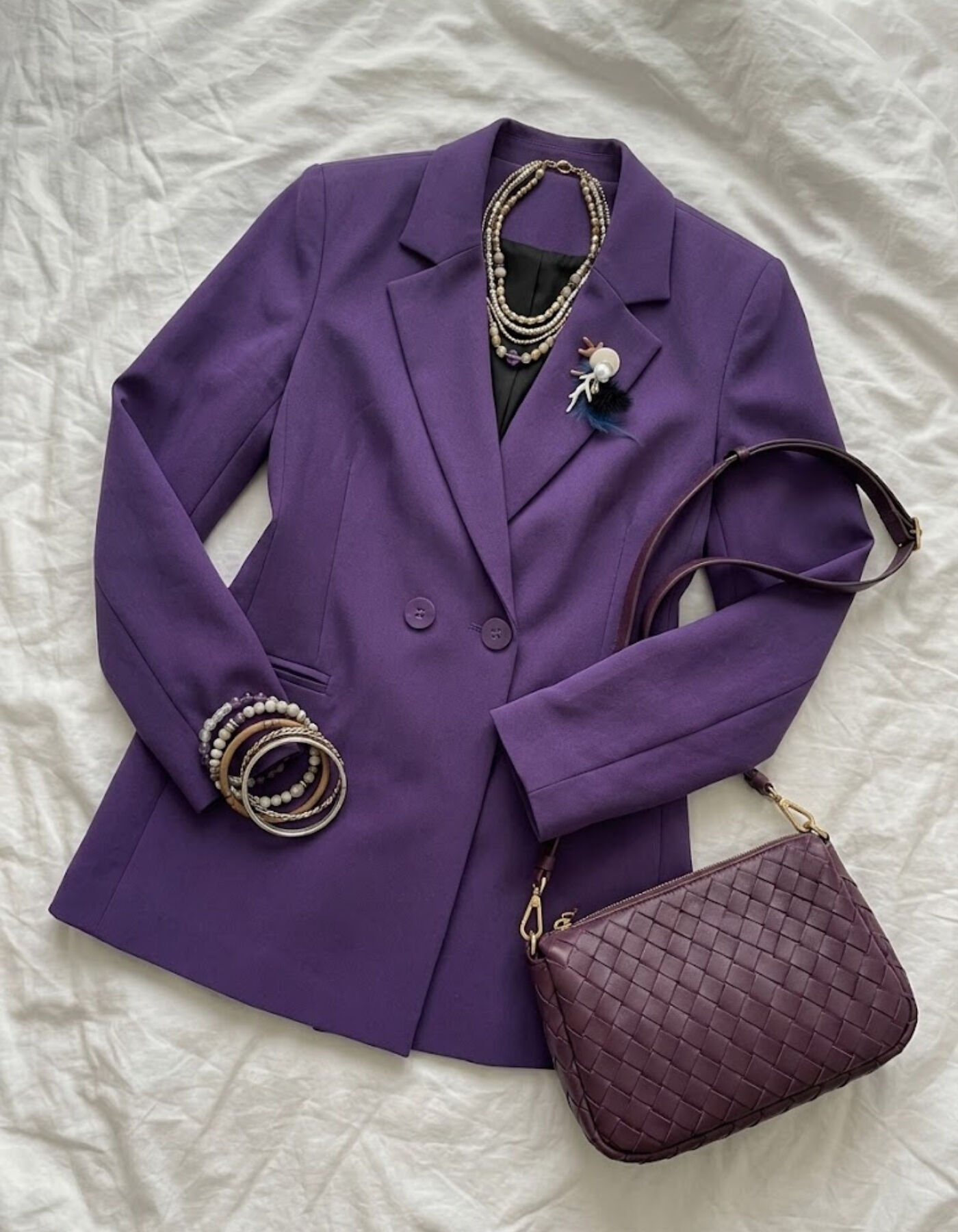 Elisa Kışlık Blazer Ceket - MOR