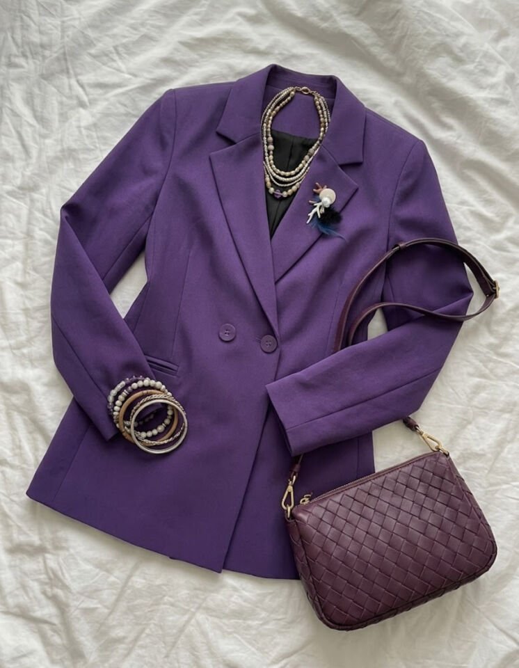 Elisa Kışlık Blazer Ceket - MOR