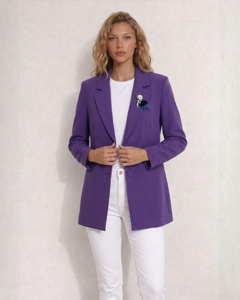 Elisa Kışlık Blazer Ceket - MOR