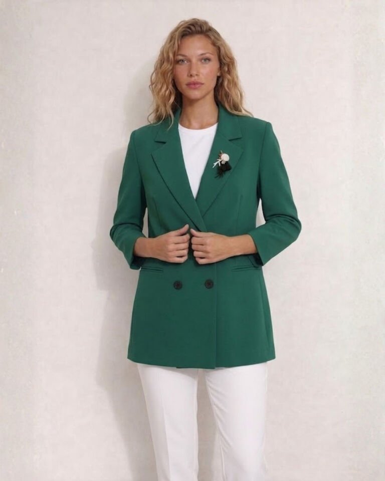 Elisa Kışlık Blazer Ceket - YEŞİL