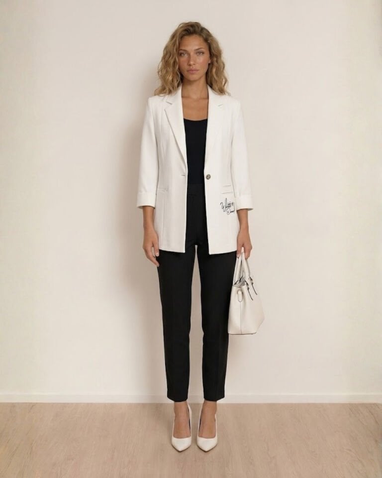 Sofia Yazlık Blazer Ceket - BEYAZ