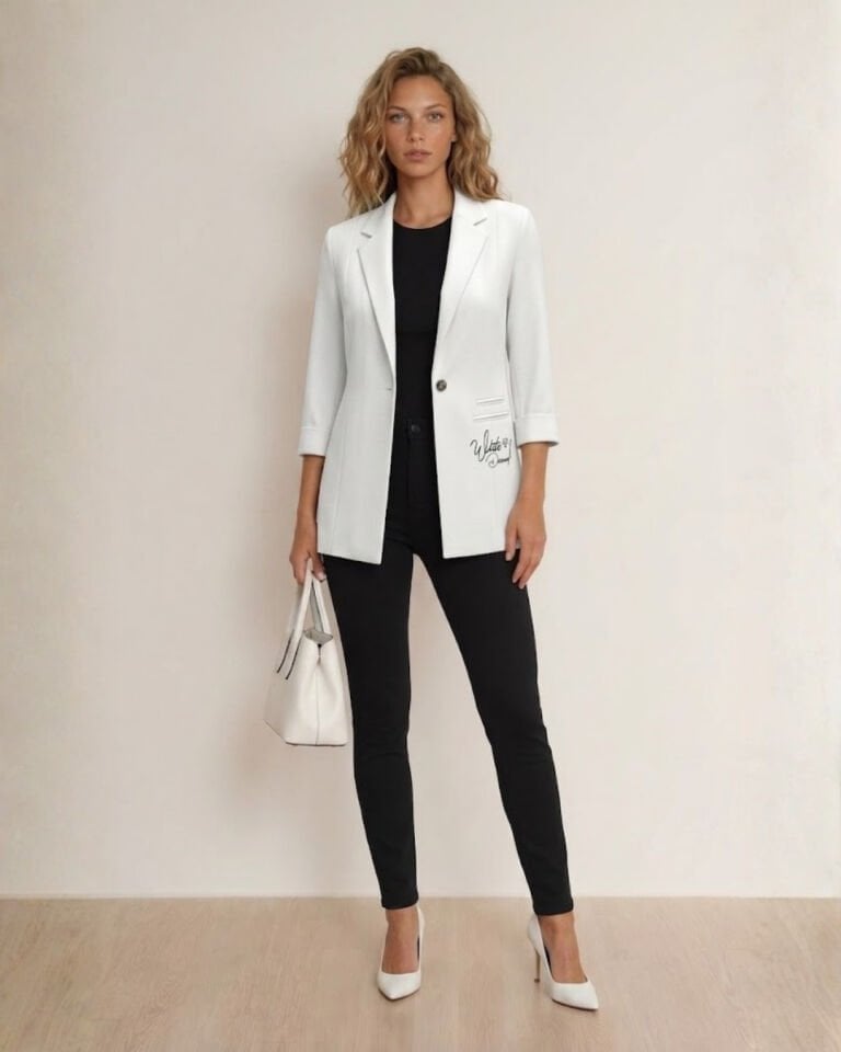 Sofia Yazlık Blazer Ceket - BEYAZ