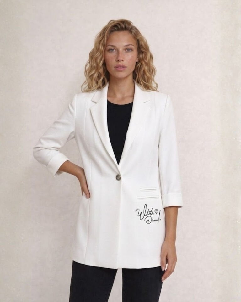 Sofia Yazlık Blazer Ceket - BEYAZ