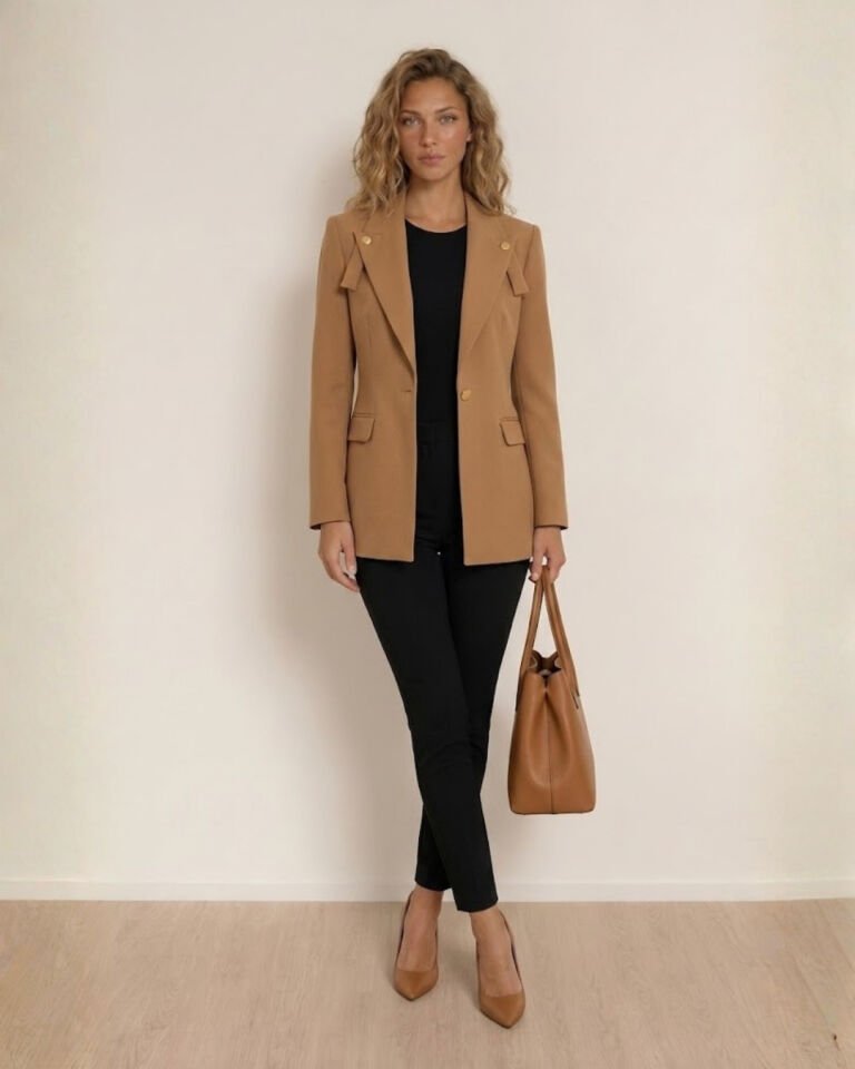 Luca Kışlık Blazer Ceket - CAMEL