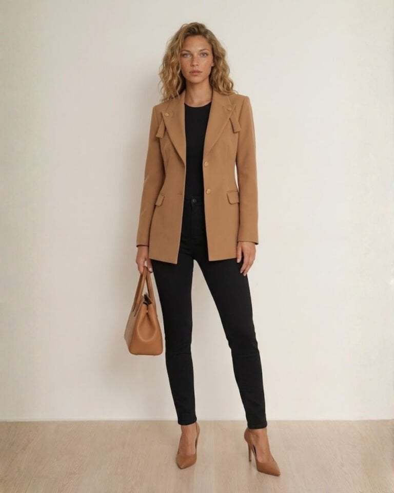 Luca Blazer Ceket - CAMEL
