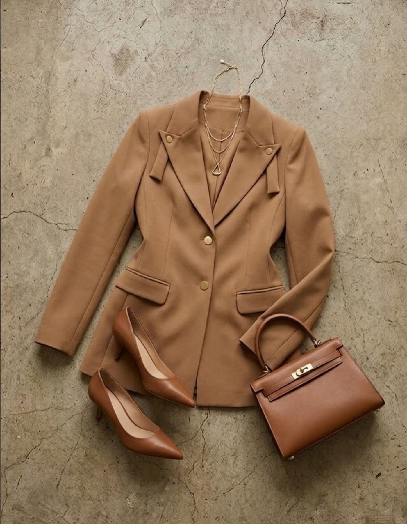 Luca Blazer Ceket - CAMEL