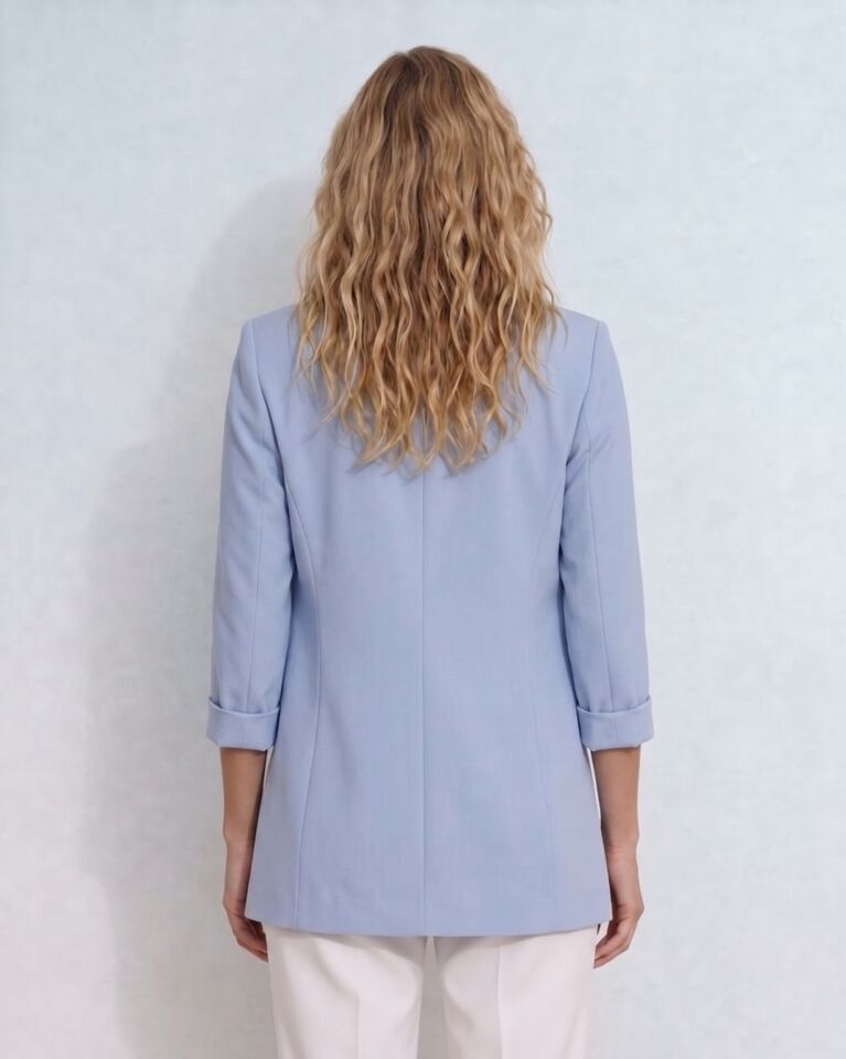 Sofia Yazlık Blazer Ceket - BUZ MAVİ