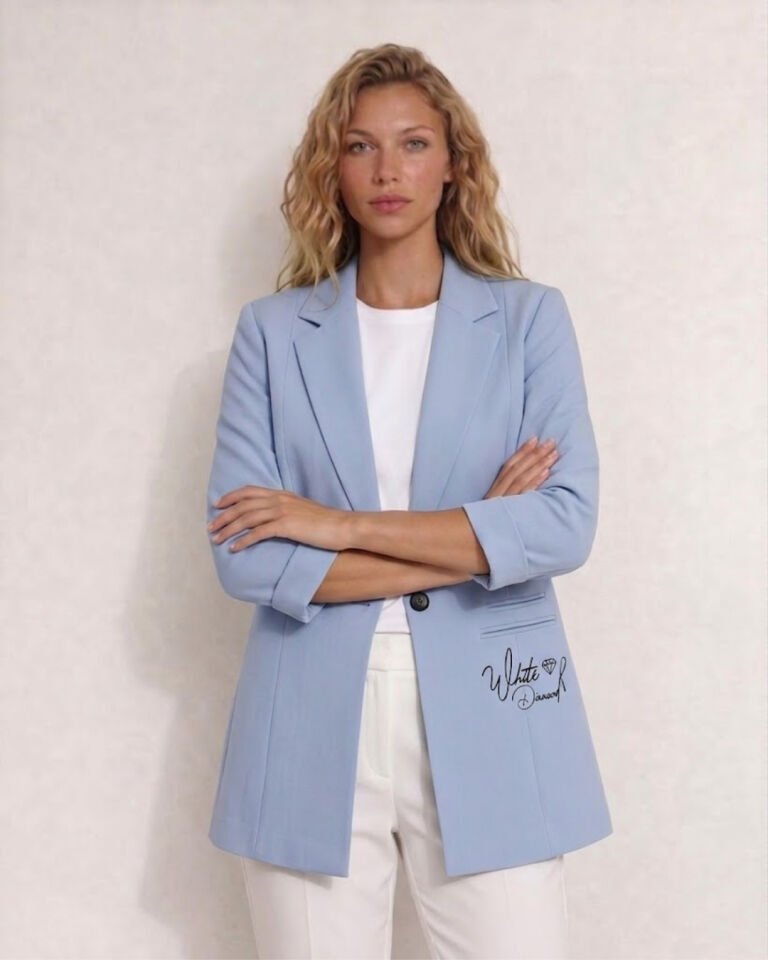 Sofia Yazlık Blazer Ceket - BUZ MAVİ