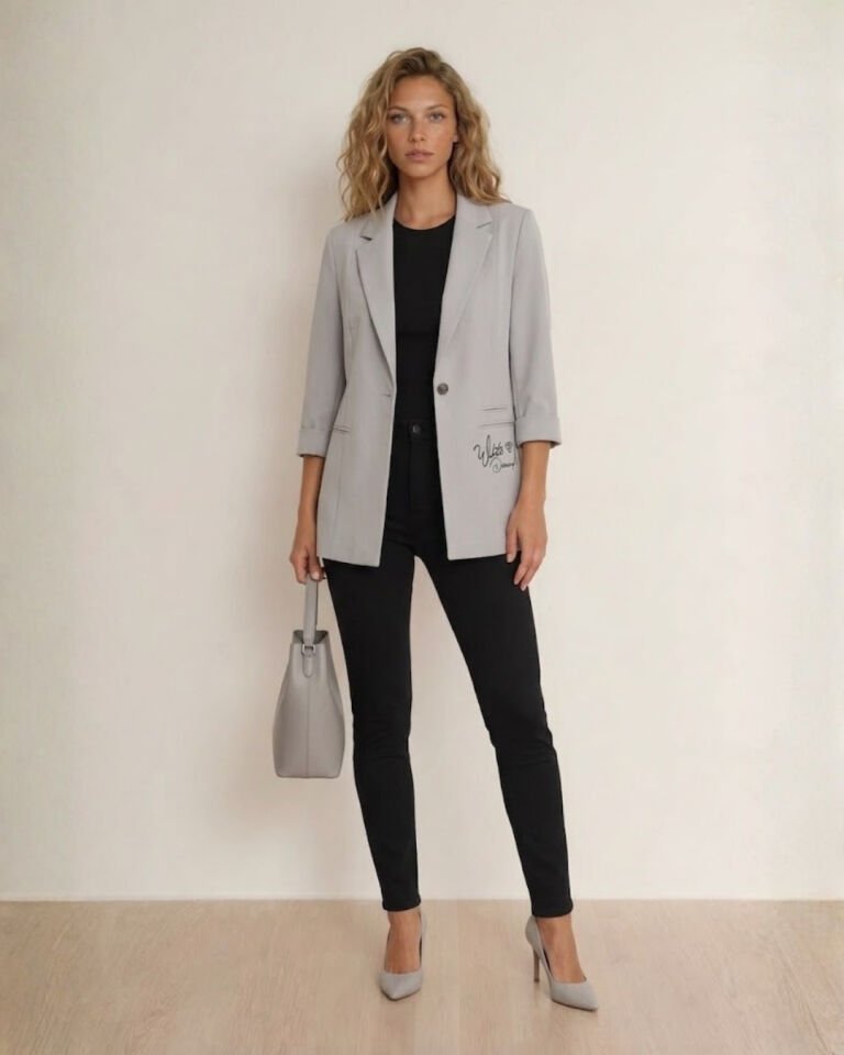 Sofia Yazlık Blazer Ceket - GRİ