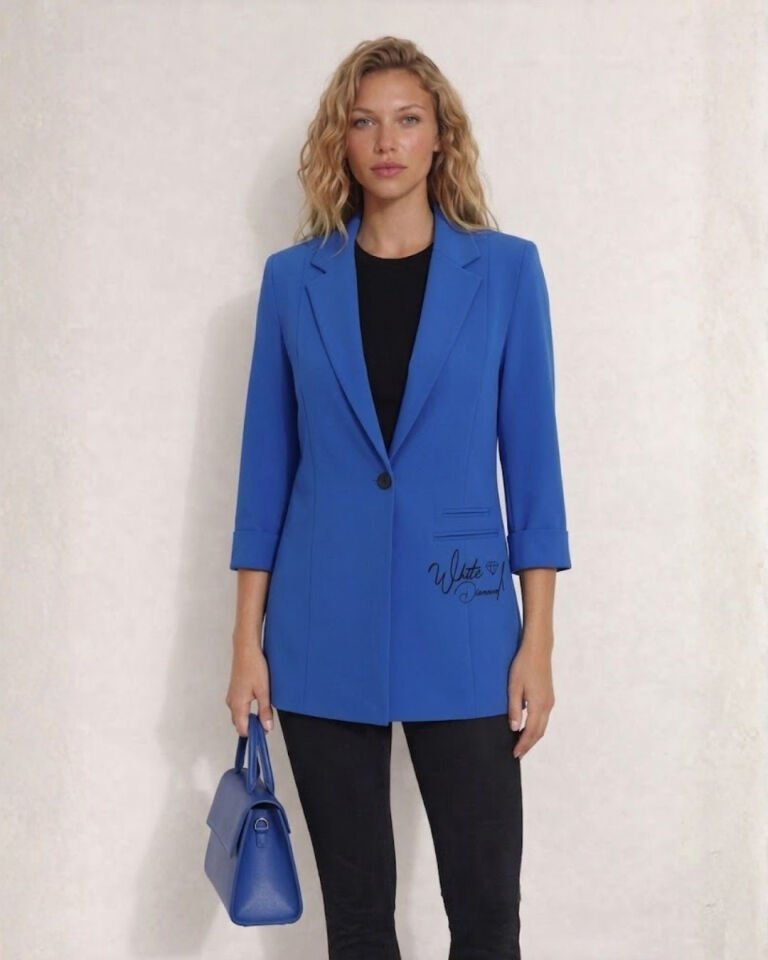 Sofia Yazlık Blazer Ceket - SAKS MAVİ