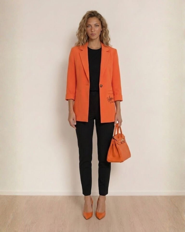 Sofia Yazlık Blazer Ceket - TURUNCU