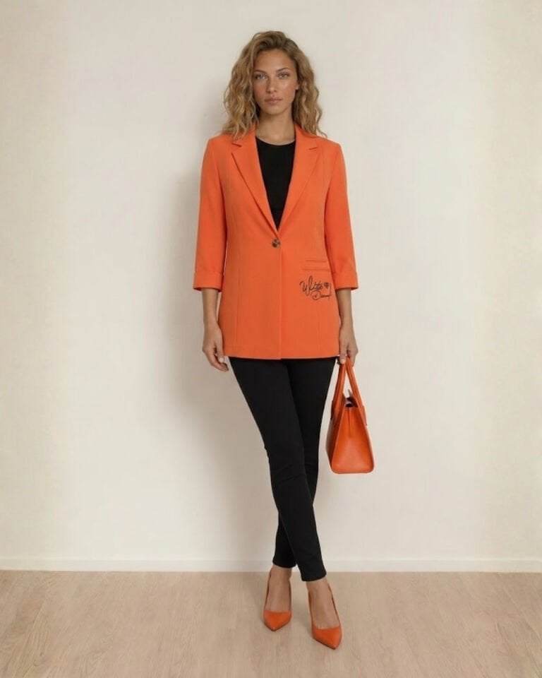 Sofia Yazlık Blazer Ceket - TURUNCU