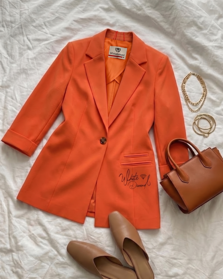 Sofia Yazlık Blazer Ceket - TURUNCU