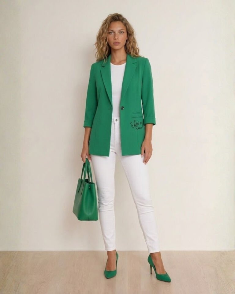Sofia Yazlık Blazer Ceket - YEŞİL