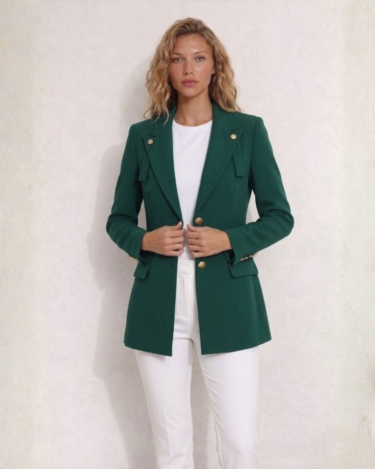 Luca Kışlık Blazer Ceket - YEŞİL
