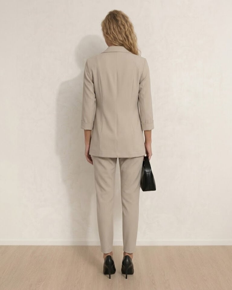 Sofia Yazlık Blazer Ceket & Pantolon Takım - BEJ