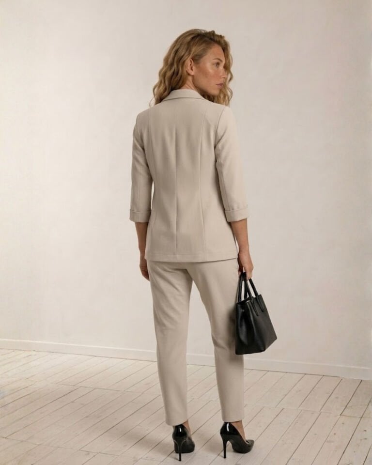Sofia Yazlık Blazer Ceket & Pantolon Takım - BEJ